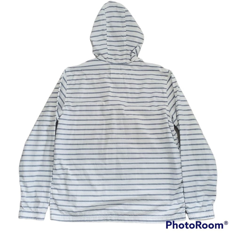 Old Navy Men's Unisex Full-Zip Lightweight Windbreaker Jacket White/Gray Sz L/G - Picture 5 of 14